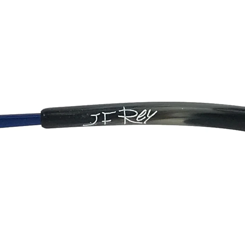 J.F. Rey Eyeglasses Frames JF2860 9522 Black Blue Round Full Rim 47-22-145